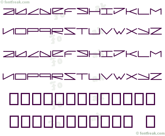 Font Freak, Pleiadian - by Manuel Ramos