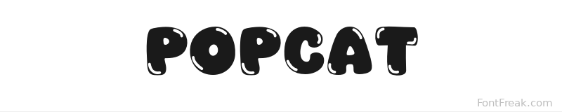 Popcat font preview