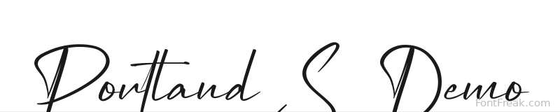 Portland S Demo font preview