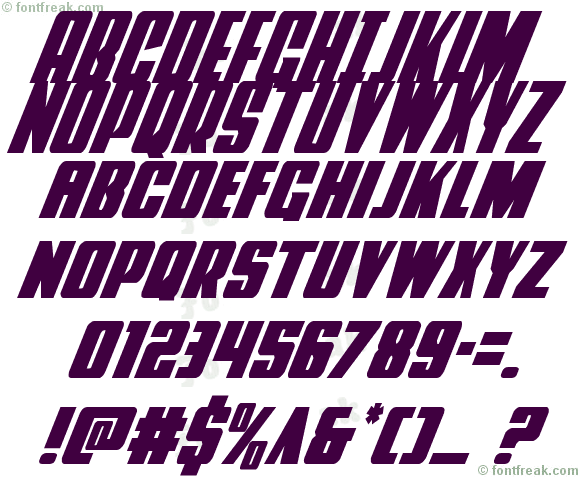 Power Lord Condensed Italic