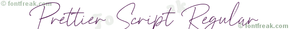 Prettier Script Regular