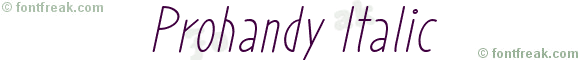 Prohandy Italic