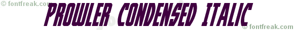 Prowler Condensed Italic