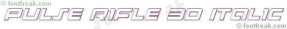 Pulse Rifle 3D Italic