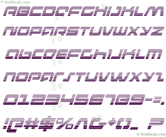 Pulse Rifle Gradient Italic