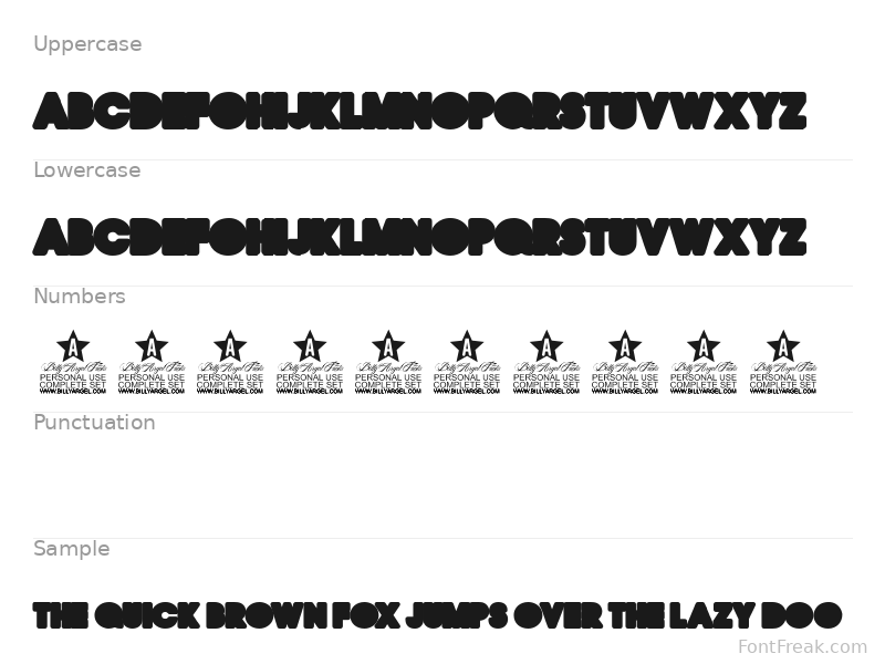 QUIRKY BACK ONE Regular — all characters