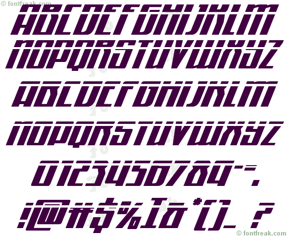 Quantum of Malice Laser Italic