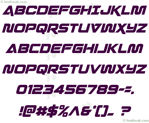 Quark Storm Condensed Italic