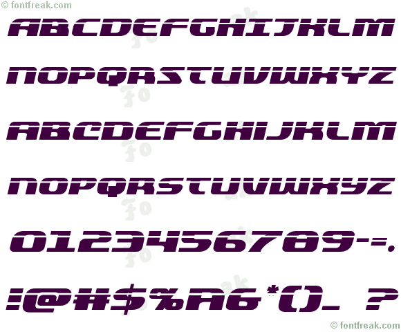 Quickening Laser Italic