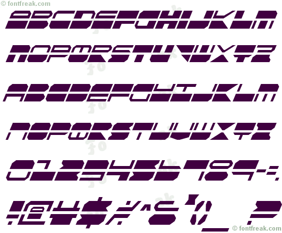 Quickmark Condensed Italic