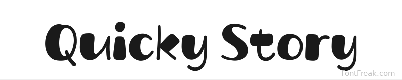 Quicky Story font preview