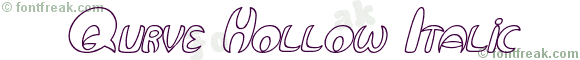 Qurve Hollow Italic
