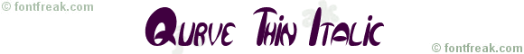 Qurve Thin Italic