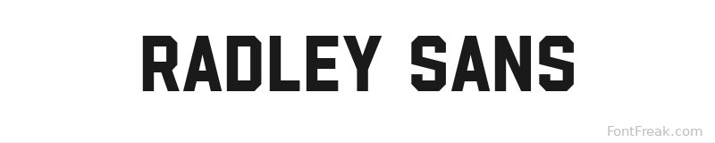 Radley Sans font preview
