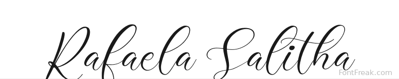 Rafaela Salitha font preview