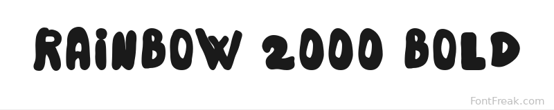 Rainbow 2000 Bold font preview