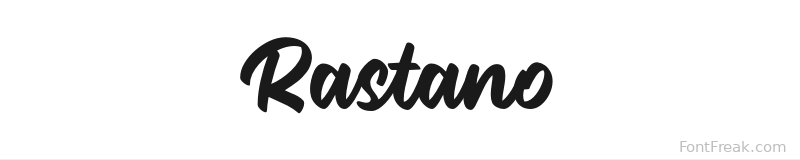 Rastano font preview