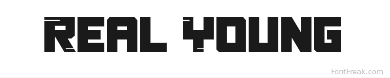 Real Young font preview