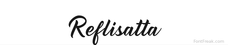 Reflisatta font preview