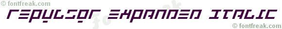 Repulsor Expanded Italic