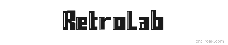 Retrolab font preview
