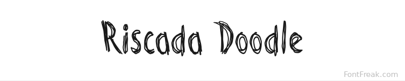 Riscada Doodle font preview