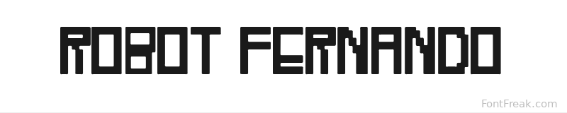 Robot Fernando font preview