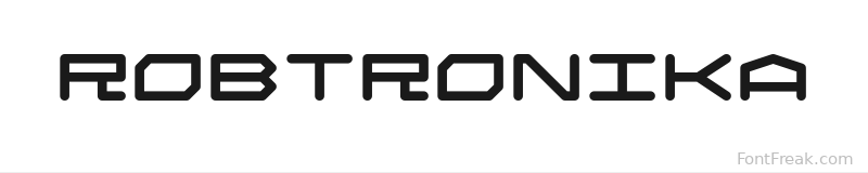 Robtronika font preview