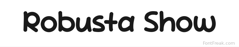Robusta Show font preview