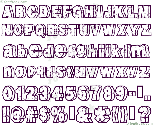 Font Freak Rockfont Freeware By Gautfonts