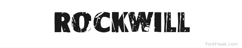 Rockwill font preview