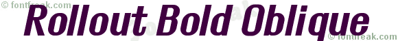 Rollout Bold Oblique