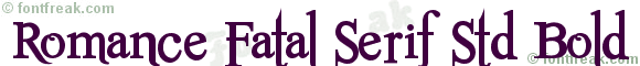 Romance Fatal Serif Std Bold