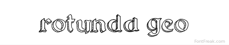 Rotunda Geo font preview