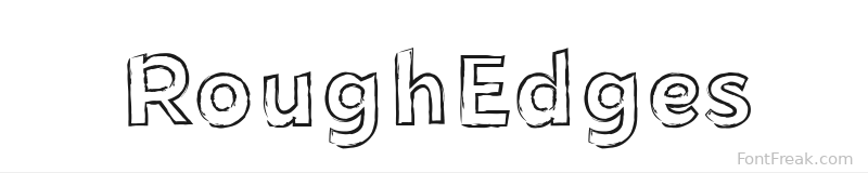 RoughEdges font preview