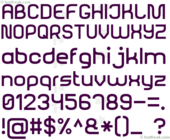 Rounded Sans Serif 7