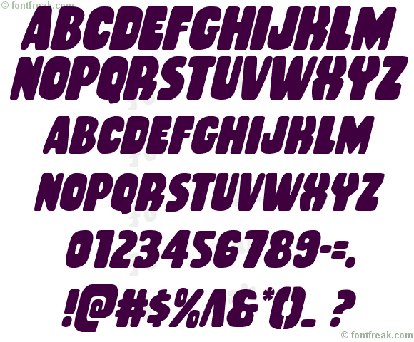 Rubber Boy Condensed Italic