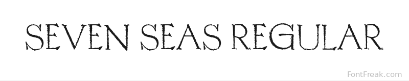 SEVEN SEAS Regular font preview
