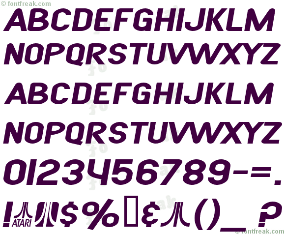 SF Atarian System Extended Bold Italic