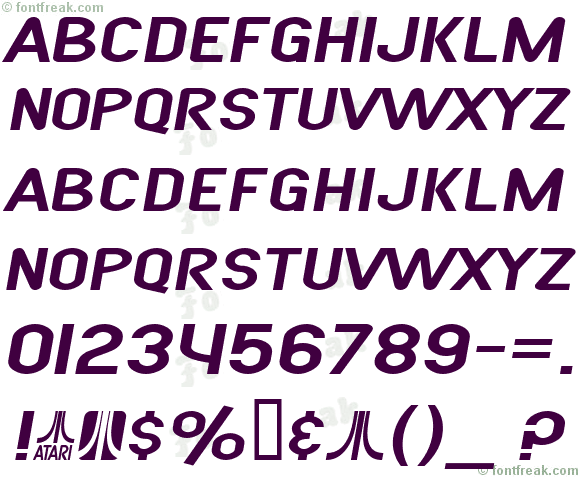 SF Atarian System Extended Italic