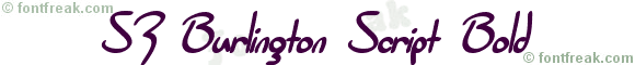 SF Burlington Script Bold