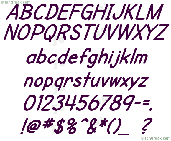 SF Cartoonist Hand Bold Italic