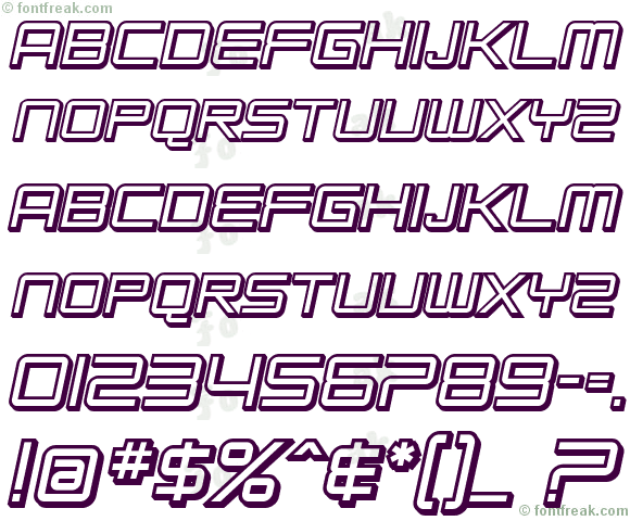 SF Chromium 24 SC Bold Oblique