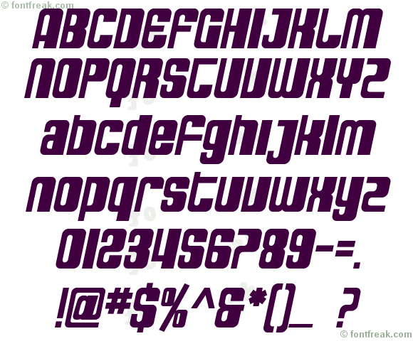 SF DecoTechno Bold Oblique