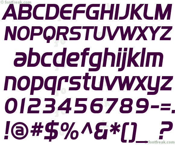 SF Fourche Bold Italic