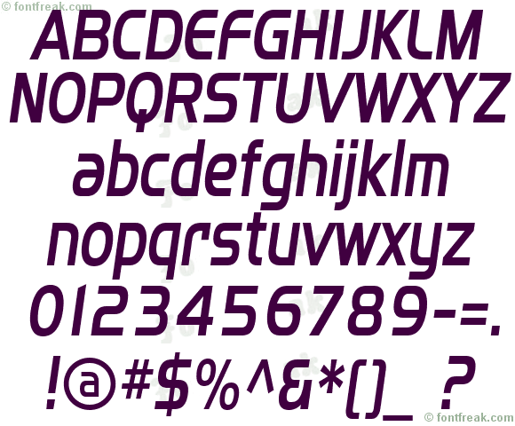 SF Fourche Condensed Italic
