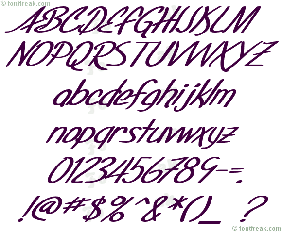 SF Foxboro Script Extended Bold Italic