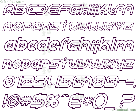 SF Planetary Orbiter Outline Italic