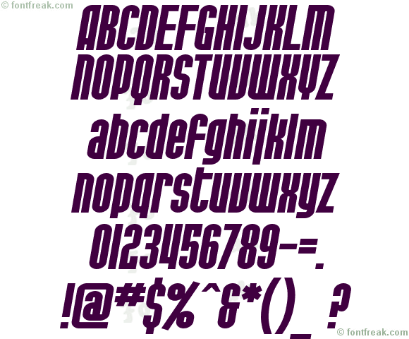 SF Port McKenzie Extended Bold Italic