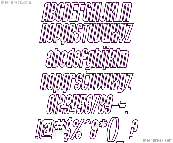 SF Port McKenzie Outline Italic